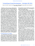 Tracking Progress Toward Polio Eradication  Worldwide 20132014