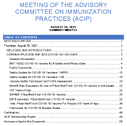 Meeting of the Advisory Committee on Immunization Practices ACIP August 30 2021 summary minutes