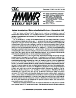 MMWR Morbidity and Mortality Weekly Report Vol 50 No 48 December 7 2001