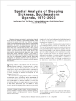 Spatial Analysis of Sleeping Sickness Southeastern Uganda 19702003