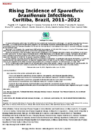 Rising Incidence of Sporothrix brasiliensis Infections Curitiba Brazil 20112022