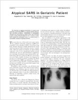 Atypical SARS in Geriatric Patient