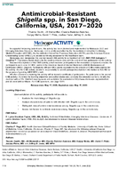AntimicrobialResistant Shigella spp in San Diego California USA 20172020
