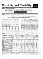 Morbidity and Mortality Weekly Report Vol 10 No 23 for Release June 16 1961