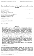 Bayesian Data Sketching for Varying Coefficient Regression Models