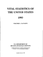 Vital Statistics of the United States 1993 Volume INatality