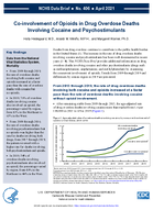 Coinvolvement of opioids in drug overdose deaths Involving cocaine and psychostimulants