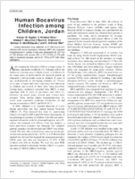 Human Bocavirus Infection among Children Jordan