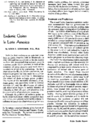 Endemic goiter in Latin America