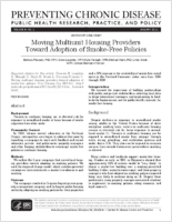 Moving Multiunit Housing Providers Toward Adoption of SmokeFree Policies