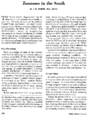 Zoonoses in the south