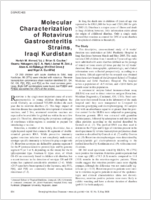 Molecular Characterization of Rotavirus Gastroenteritis Strains Iraqi Kurdistan