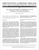 An Injury Prevention Perspective on the Childhood Obesity Epidemic