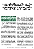 Inferring Incidence of Unreported SARSCoV2 Infections Using Seroprevalence of Open Reading Frame 8 Antigen Hong Kong