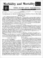 Morbidity and Mortality Weekly Report Vol 1 No 36 September 12 1952