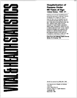 Hospitalization of persons under 65 years of age United States 198081