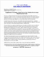 Supplemental Information Novel Coronavirus Linked to Severe Acute Respiratory Syndrome Monday March 24 2003 2310 EST 1110 PM EST