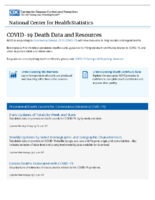 COVID19 death data and resources