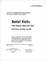 Dental visits time interval since last visit United States July 1963June 1964