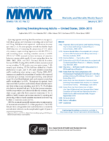 MMWR Morbidity and Mortality Weekly Report Vol 65 No 62 January 6 2017