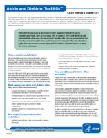 Aldrin and dieldrin  ToxFAQs  CAS  309002 and 60571