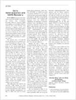 Early Defervescence and SARS Recovery