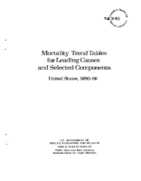 Mortality trend tables for leading causes and selected components United States 19501969