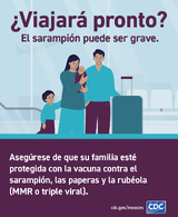 Viajar pronto El sarampin puede ser grave 1080x1350