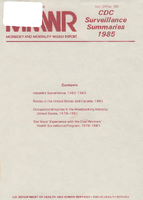 Morbidity and Mortality Weekly Report MMWR CDC Surveillance Summaries May 1 1985  Vol 34  No 1S