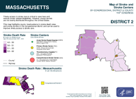 MA Congressional District 02 Stroke and Stroke Centers Map 119th Congress