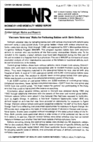 MMWR Morbidity and Mortality Weekly Report August 17 1984  Vol 33  No 32