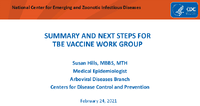TBE VACCINE WORK GROUP