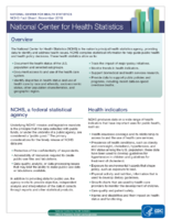 National Center for Health Statistics NCHS Fact Sheet November 2018