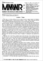 Morbidity and Mortality Weekly Report MMWR August 21 1981  Vol 30  No 32