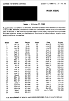 MMWR Morbidity and Mortality Weekly Report October 6 1989  Vol 37  No 53 Index