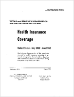 Health Insurance Coverage United States  July 1962June 1963