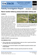 Ranch worker killed by pressurized water striking eye