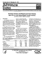 Nursing Homes and Board and Care Homes