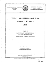 Vital Statistics of the United States 1941 Part II