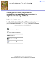 Forestry Professionals Perspectives on Exoskeletons Wearable Assistive Technology to Improve Worker Safety and Health