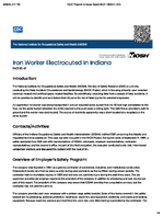 Iron Worker Electrocuted in Indiana FACE 8547