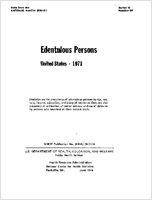Edentulous persons United States 1971