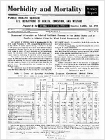 Morbidity and Mortality Weekly Report For release November 15 1958 Vol 7 No 45
