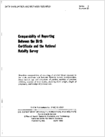 Comparability of Reporting Between the Birth Certificate and the National Natality Survey