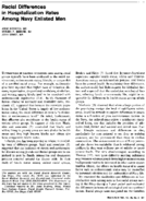 Racial differences in hospitalization rates among Navy enlisted men