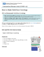 How to Make Cloth Face Coverings May 21 2020