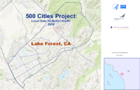 500 Cities Project Local Data for Better Health 2014 Lake Forest CA