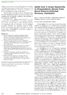 SARSCoV2 CrossReactivity in Prepandemic Serum from Rural MalariaInfected Persons Cambodia
