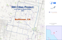 500 Cities Project Local Data for Better Health 2014 Bellflower CA