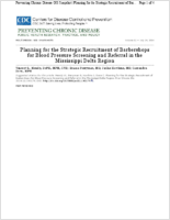 Planning for the Strategic Recruitment of Barbershops for Blood Pressure Screening and Referral in the Mississippi Delta Region